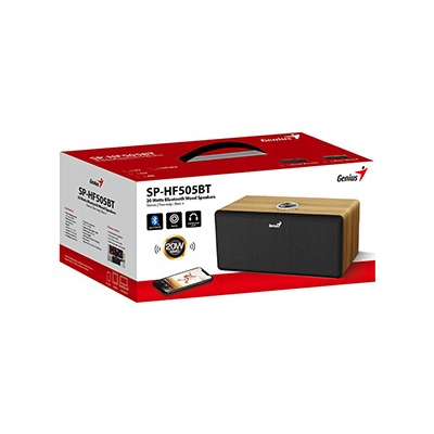 Genius głośnik SP-HF505BT, 20W, brązowe, drewniane