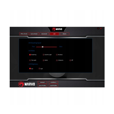 Marvo M519 Mysz przewodowa, czarna, 12000DPI