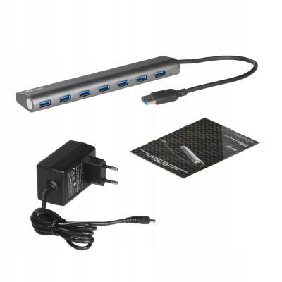 i-tec USB 3.0 Metal HUB Charg - 7 port zasiilanie