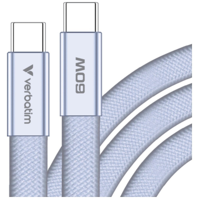 Verbatim USB-C kabel SoftTouch USB C - USB C 60W 1.2m fiolet box 30275
