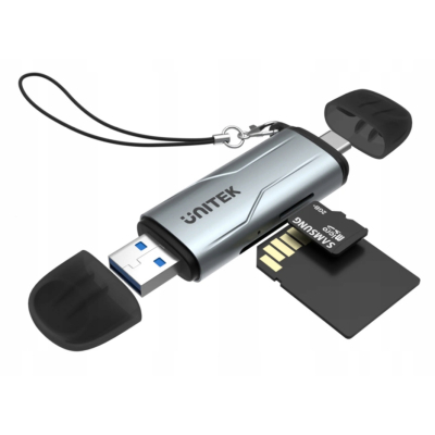 Unitek Czytnik kart SD/microSD USB-A 5Gbps/USB-C