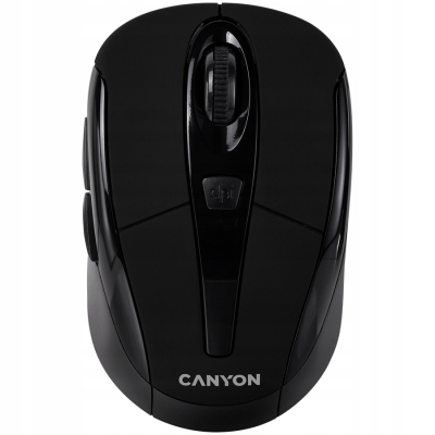 Canyon MSO-W6 - bezprzewodowa mysz optyczna 2.4 GHz, 3 przyciski (czarna)
