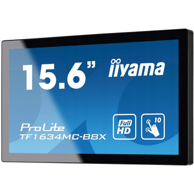 IIYAMA Monitor 15.6 cala TF1634MC-B8X IPS,poj.10pkt.450cd IP65 7H HDMI DP
