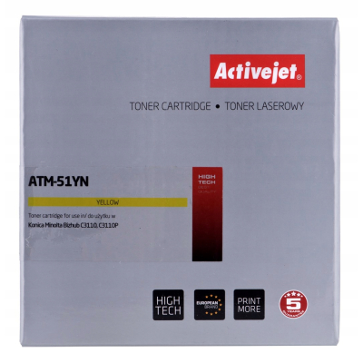 Toner Activejet ATM-51YN Konica Minolta TNP51Y; Su