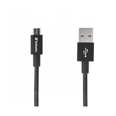 Verbatim USB kabel (2.0), USB A M - microUSB (M) 1m reversible czarny 48863