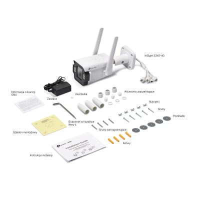 TP-LINK Kamera zewnętrzna InSight S345-4G VIGI typu Bullet, 4G, 4MP