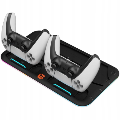 CANYON Podstawka CS-5 RGB PS5 Ładowanie + Chłodzenie Czarna