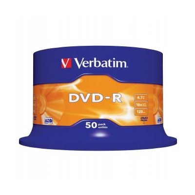 Verbatim DVD-R Matt Silver 43548 4.7GB 16x spindle 50-pack 12cm