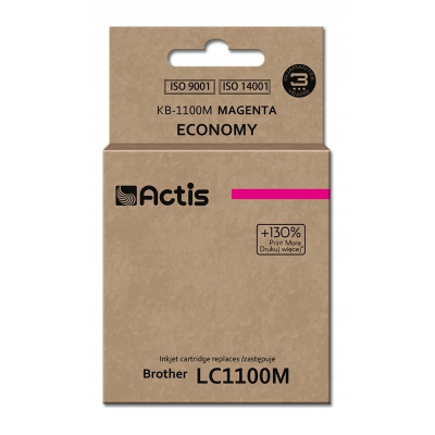 Tusz ACTIS KB-1100M Brother LC1100M/980M;czerwony