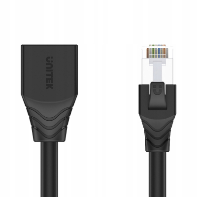 Unitek przedłużacz RJ-45 (8P8C) M-F Cat 6 STP 1 m