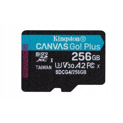 Karta microSD 256GB CanvasGo! Plus 200MB/s A2 U3 V30 + adapter