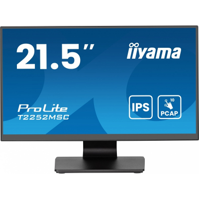 IIYAMA Monitor 22 cale T2252MSC-B2AG 10 PKT. POJ IPS HDMI DP 2x1W 7H USB AG