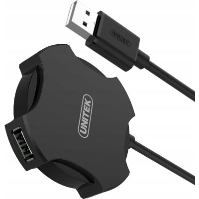 Unitek Y-2178 hub 4x USB 2.0 micro - czarny