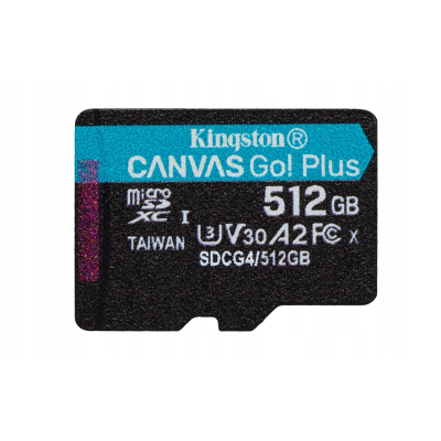 Karta microSD 512GB CanvasGo! Plus 200MB/s A2 U3 V30 + adapter