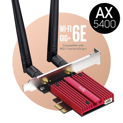 CUDY Karta sieciowa WE3000S WiFi AX5400 PCI-E