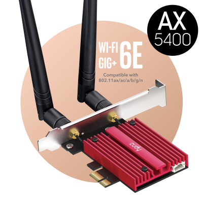 CUDY Karta sieciowa WE3000S WiFi AX5400 PCI-E Sklep KOZIENICE RADOM