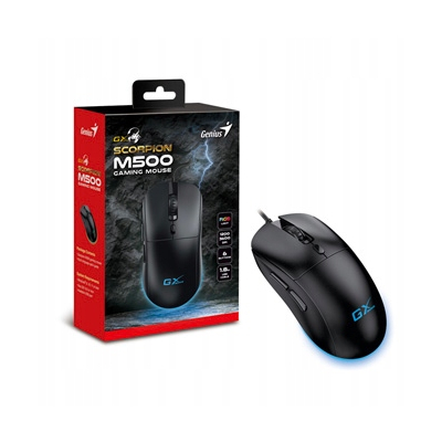 Genius GX Gaming Scorpion M500 Mysz przewodowa, czarna, 3600DPI