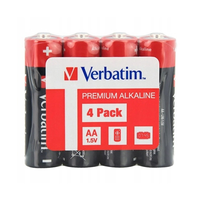 Verbatim Jednorazowa alkaliczna baterie AA, 4-pack