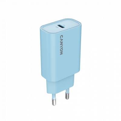 CANYON Ładowarka sieciowa OnCharge 30CL 30W 1xPD EU Niebieska