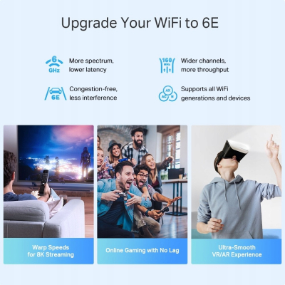 TP-LINK Router Deco XE75 Pro(2-pack) WiFi 6E AXE5400