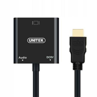 UNITEK Adapter HDMI to VGA + AUDIO; Y-6333