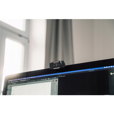 Verbatim kamera web Full HD czarna 2560x1440 1920x1080 USB 2.0 30 FPS 49578