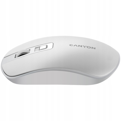 CANYON Mysz bezprzewodowa MW-18 Akumulator Perłowa Biała
