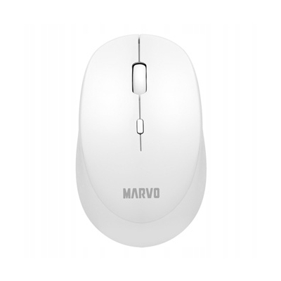 Marvo WM103WH Mysz bezprzewodowa, biała, 1600DPI