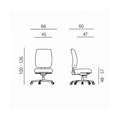 Powerton ERGO HANA Ergonomiczny fotel biurowy, Niebieski