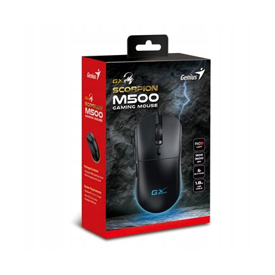 Genius GX Gaming Scorpion M500 Mysz przewodowa, czarna, 3600DPI