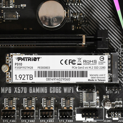 Patriot SSD P310 1.92TB m.2 2100/1800 PCIe NVMe