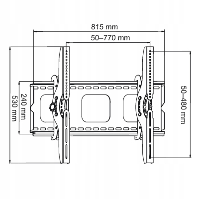 UCHWYT DO TV 32-100 100KG AR-08 ART reg. w pionie