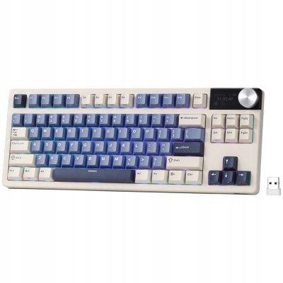 ROYAL KLUDGE RK S85 Horizon Blue Gaming Keyboard Beige switch