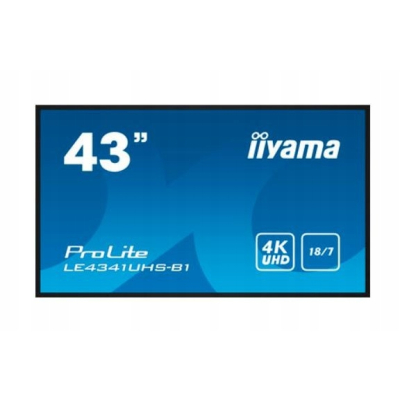 IIYAMA Monitor wielkoformat. 43 cale LE4341UHS-B1 IPS 4K 18/7 LAN USB HDMI