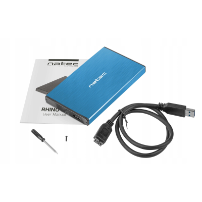 KIESZEŃ NA DYSK SATA NATEC RHINO GO 2.5 USB3.0 ALU