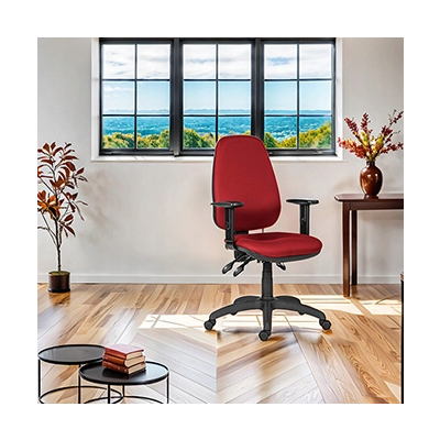 Powerton ERGO ANNA Ergonomiczny fotel biurowy, Czerwony