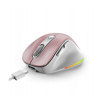 Genius Ergo 9000S Pro Mysz bezprzewodowa, różowa, 2400DPI