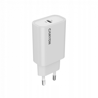CANYON Ładowarka sieciowa OnCharge 30CL 30W 1xPD UK Biała