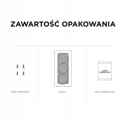 Rampage PLAID V1 Obudowa PC z oknem 4x wentylator 120mm RGB czarna