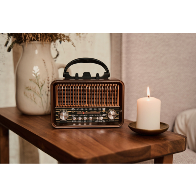 TRACER Radio Retro Bluetooth ANTENA FM/AM Baterie Latarka TRARAD47774