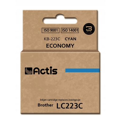 Tusz ACTIS KB-223C (zamiennik Brother LC223C; Stan