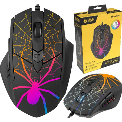 Mysz Przewodowa TRACER GAMEZONE Black Widow USB TRAMYS47360
