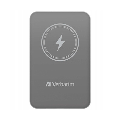Verbatim, powerbank z ładowaniem bezprzewodowym 5V 5 000mAh szara 32244