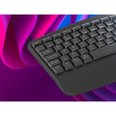 CANYON Klawiatura HKB-W6 Bezprzewodowa Ergonomia Czarna