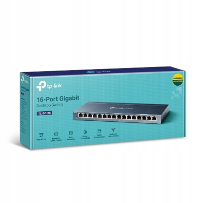 TP-LINK Przełącznik SG116 16x1GbE