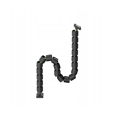 Powerton ERGO GANSO PRO Organizer kabli, czarno-zielony