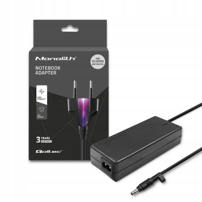 Qoltec Zasilacz do HP 65W 18.5V 3.5A 4.8*1.7 +kabel zasilający 50072