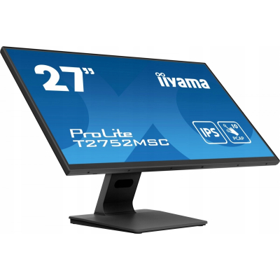 IIYAMA Monitor 27 cali T2752MSC-B1 10 PKT. POJ,IPS HDMI DP 2x2USB 2x1W 7H Sklep KOZIENICE RADOM