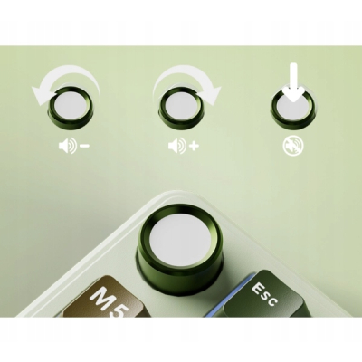 ROYAL KLUDGE RK L75 Palm Green Gaming Keyboard Beige switch