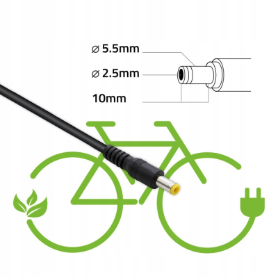 Qoltec Ładowarka do baterii roweru elektrycznego 36V 42V 2A 5.5*2.5